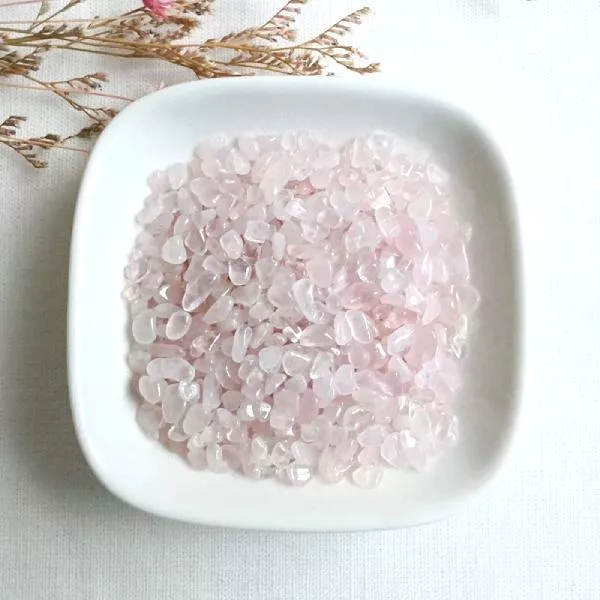 粉晶碎石3-5mm(細) 粉色系碎石 上心輪碎石