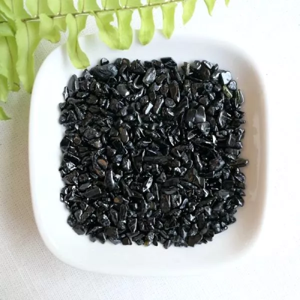 黑碧璽碎石3-5mm(細) 黑色系碎石 海底輪碎石