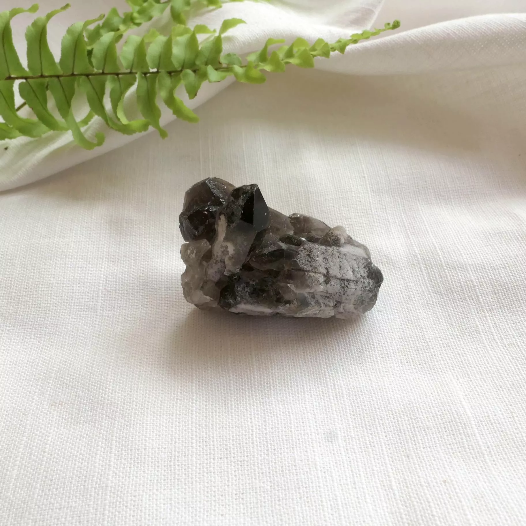 巴西煙水晶簇 茶晶簇 煙晶簇 -12-0616
