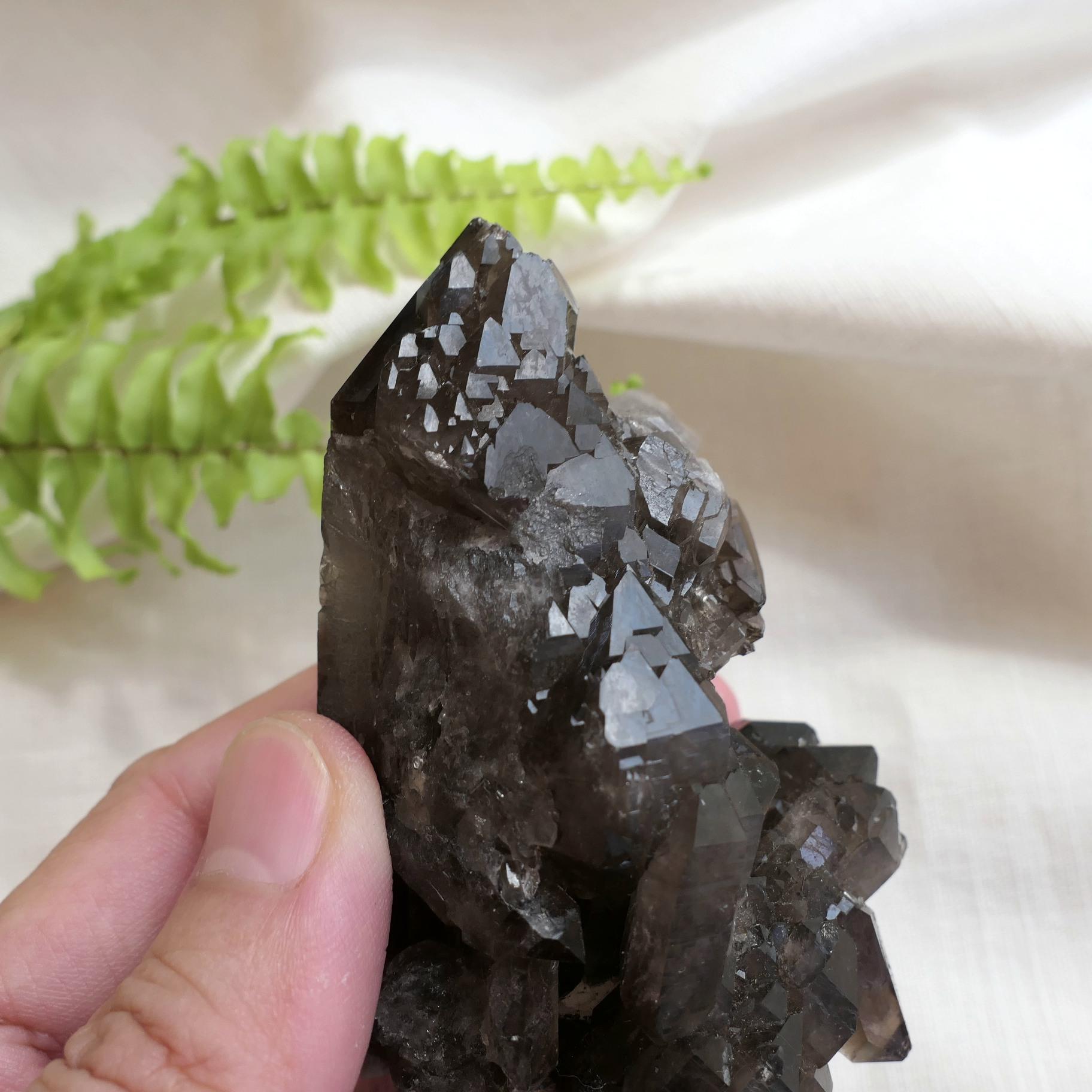 巴西煙水晶簇茶晶簇煙晶簇-10-0616 | 2075心和能量空間｜水晶礦石市集