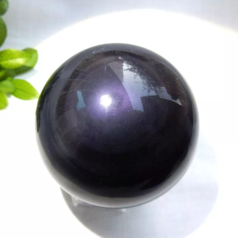 彩虹黑曜球/黑曜石球-3-1218