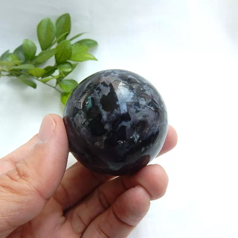 神奇梅林石(靛藍輝長石)球-6-1218
