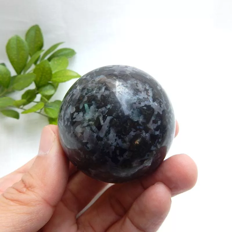 神奇梅林石(靛藍輝長石)球-3-1218