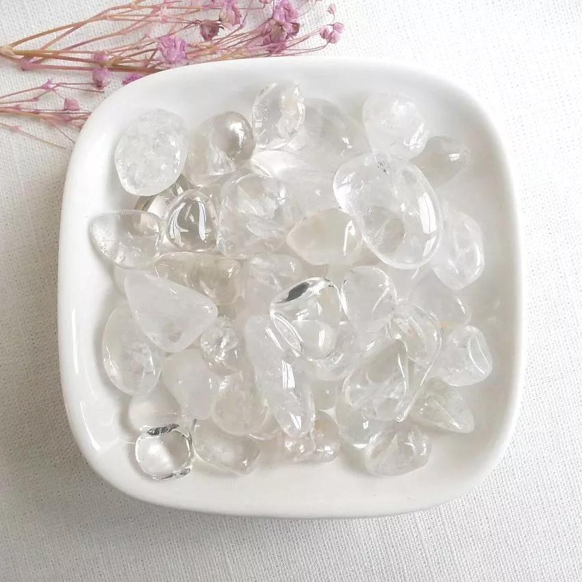 白水晶碎石8-15mm  白色/透明色系碎石 頂輪碎石