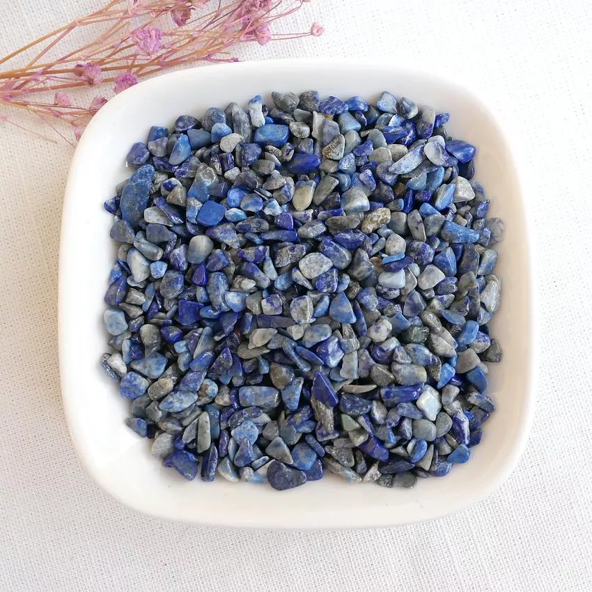 青金石碎石3-5mm 靛藍色系碎石 眉心輪碎石