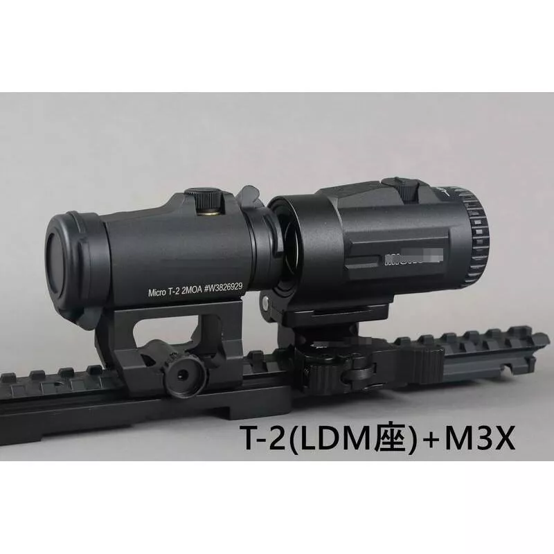 復刻T2-PRO內紅點 + G43 / Micro3X 三倍鏡 組合