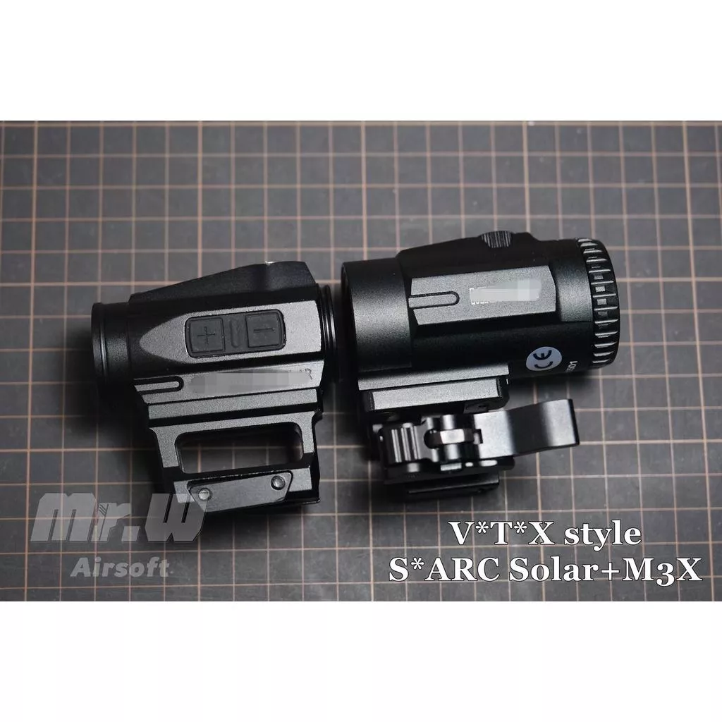 復刻V記風格 SPARC Solar 內紅點 + M3X三倍鏡 組合