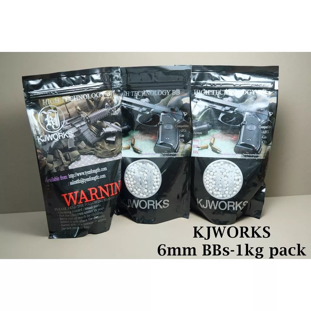 KJ 6mm 0.25 / 0.28 / 0.36 / 0.4 / 0.43g 精密BB彈 1公斤包