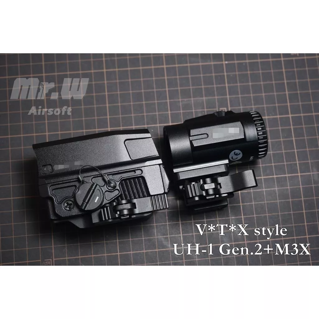 復刻V記 UH1 Gen2 內紅點 + M3X 三倍鏡 組合