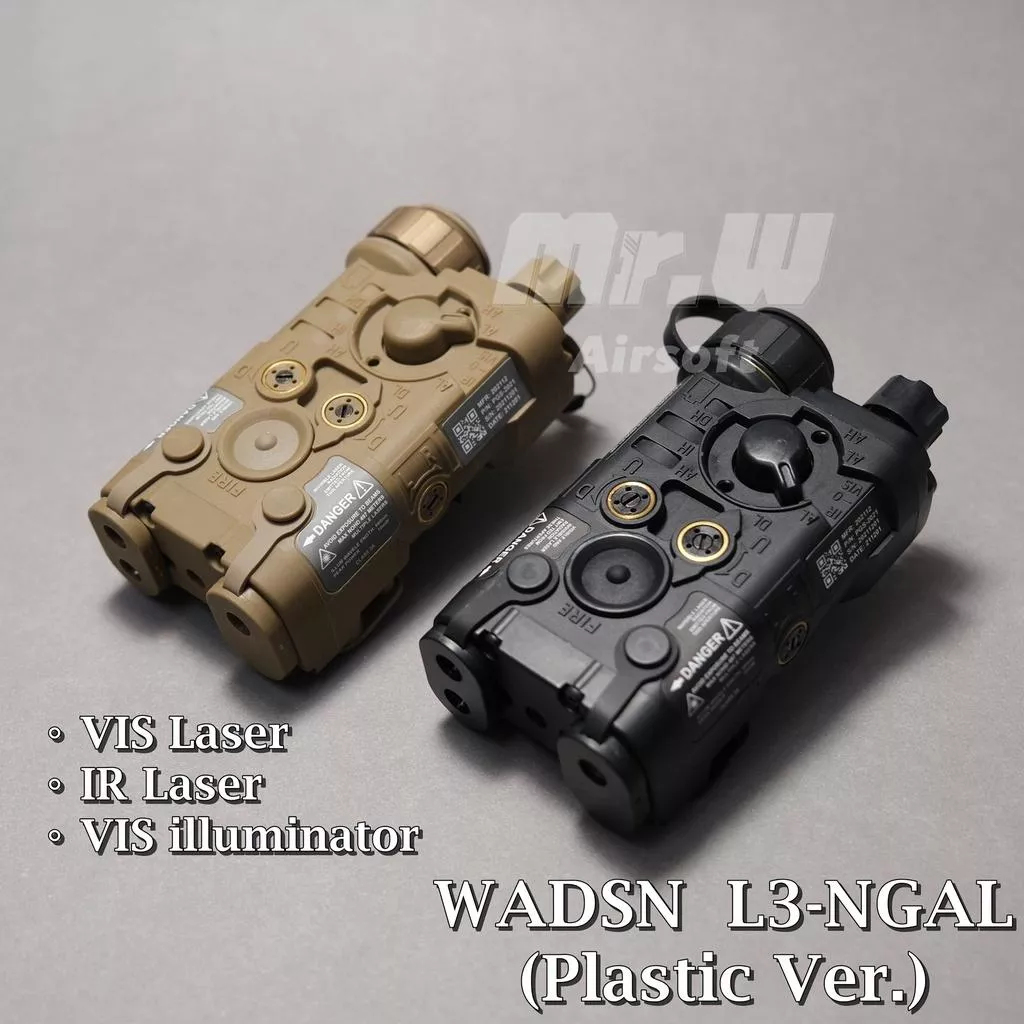 WADSN L3-NGAL 白光照明 塑料版雷指器 (LED白光+可見光雷指+IR Laser)