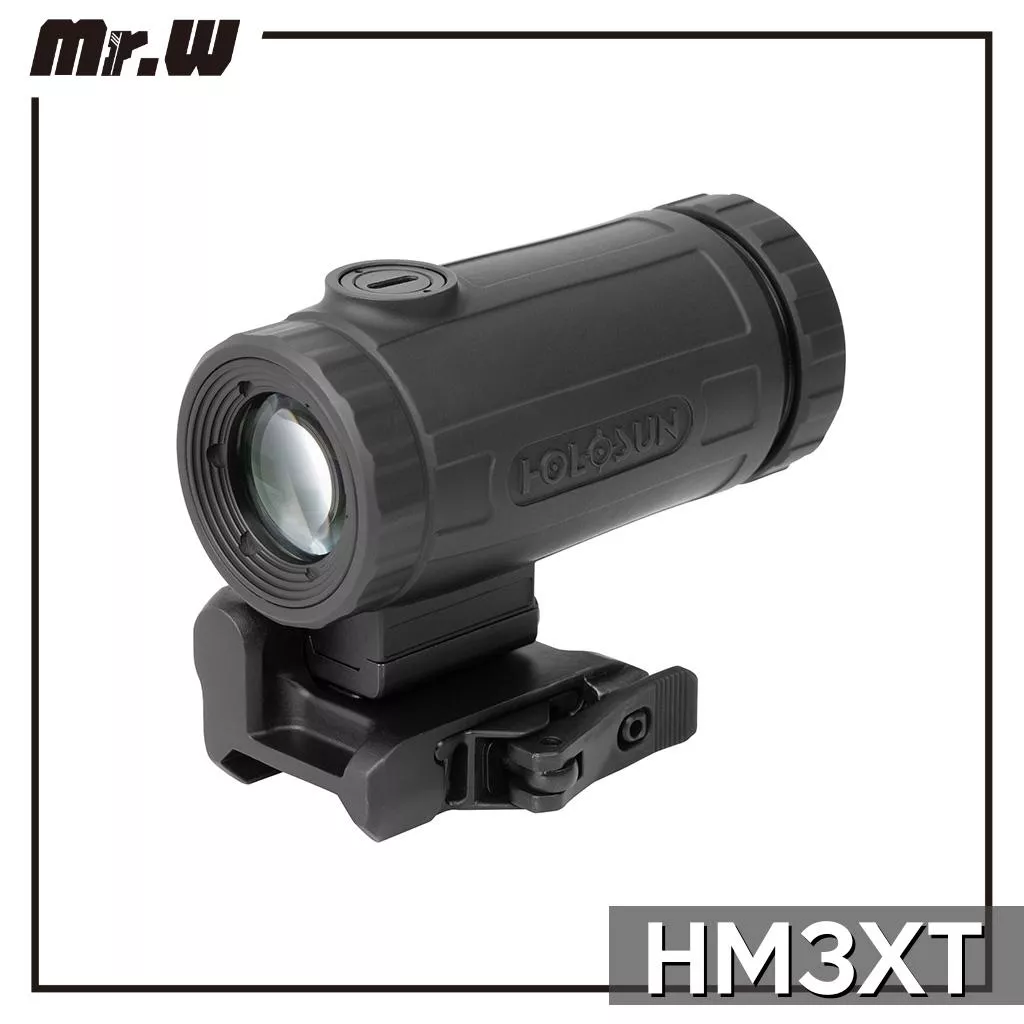 【Mr.W】真品 HOLOSUN HM3XT 三倍放大鏡 側翻底座