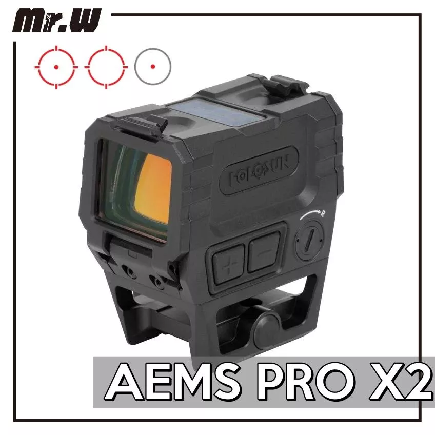 【Mr.W-即將到貨】HOLOSUN AEMS PRO X2 內紅點 真品瞄具 快瞄
