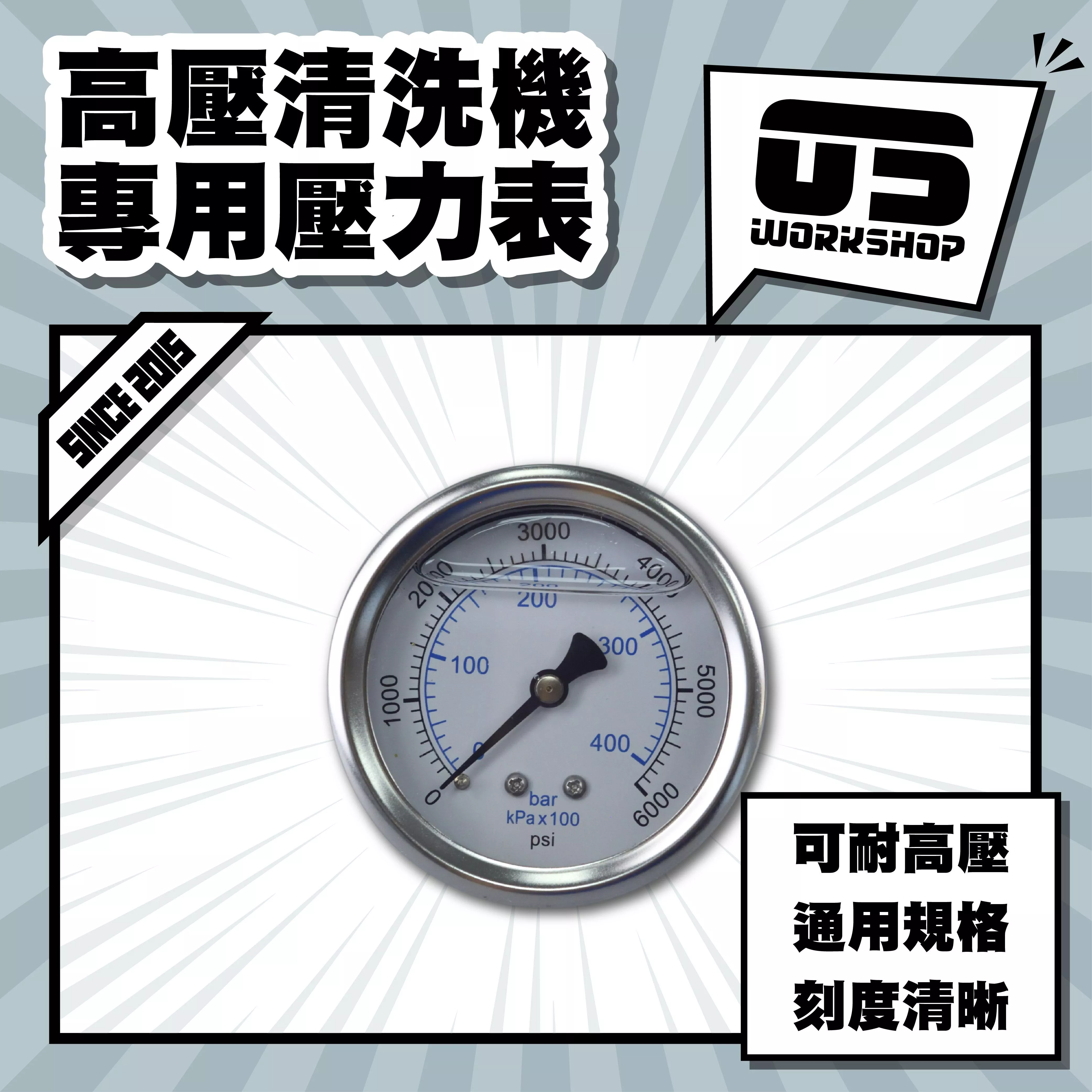 高壓清洗機專用壓力表