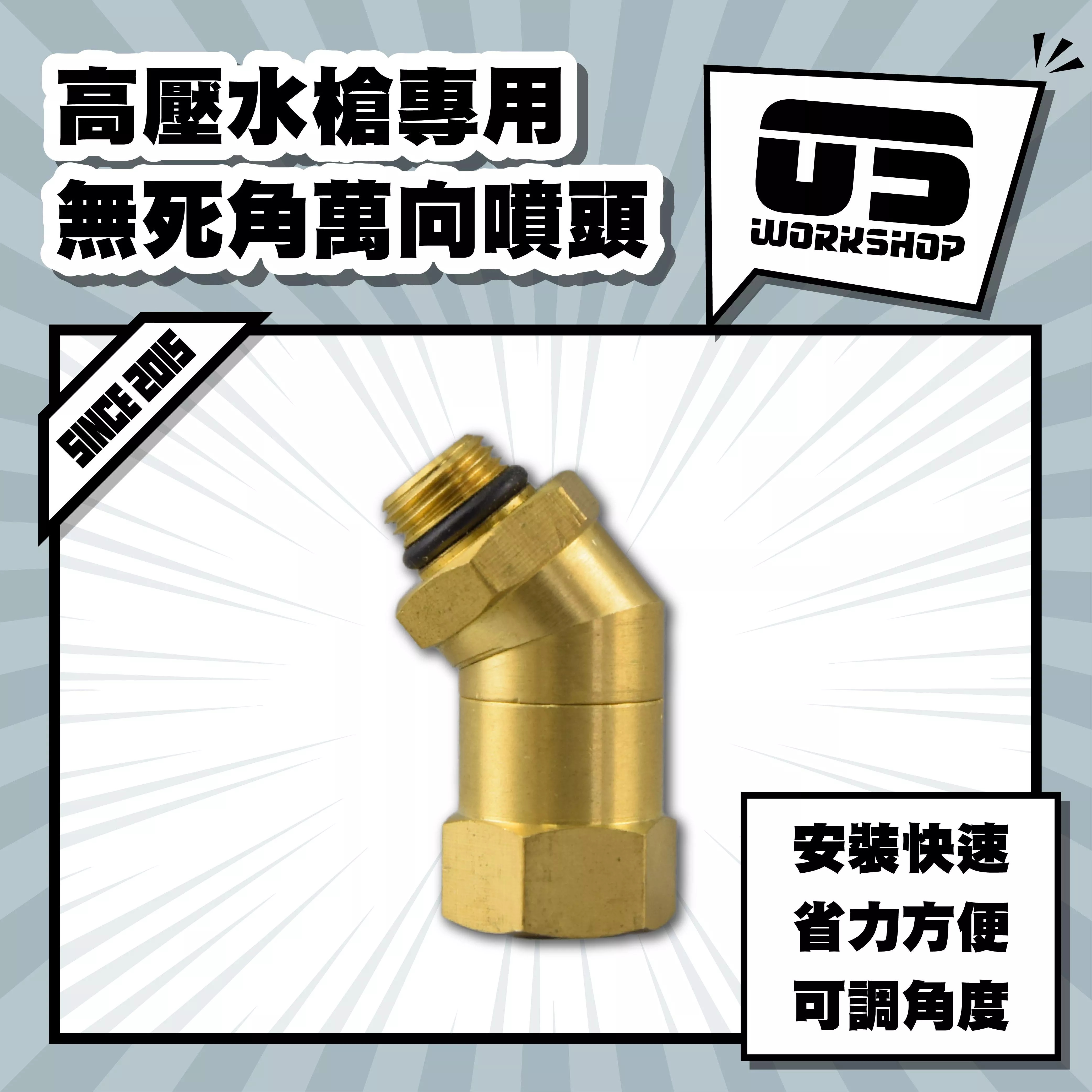 高壓水槍專用無死角萬向噴頭