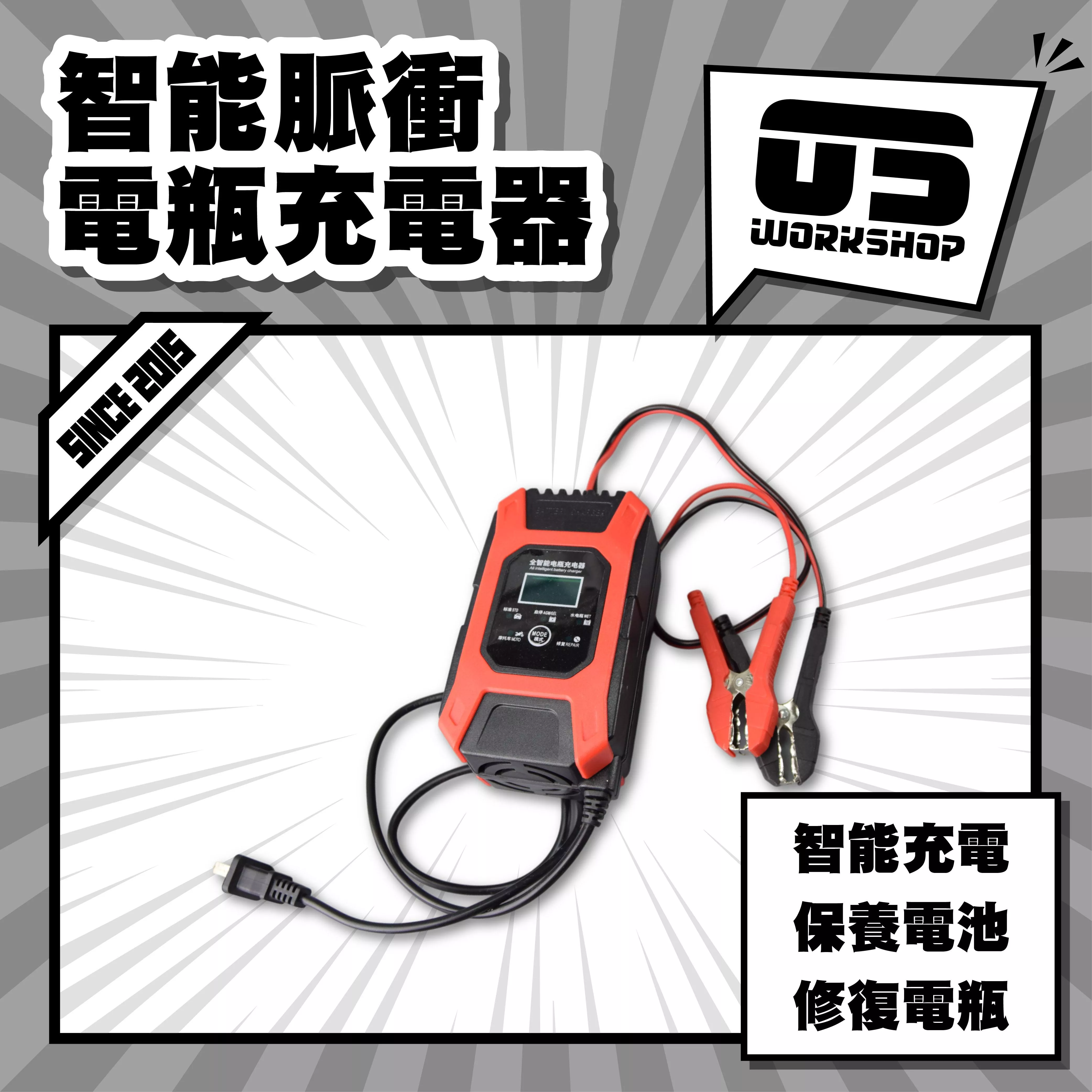 智能脈衝電瓶充電器