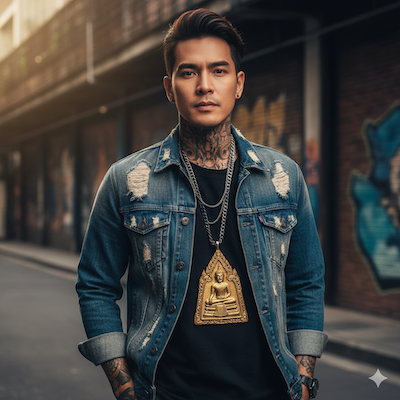 名人將坤平佛牌作為時尚配飾