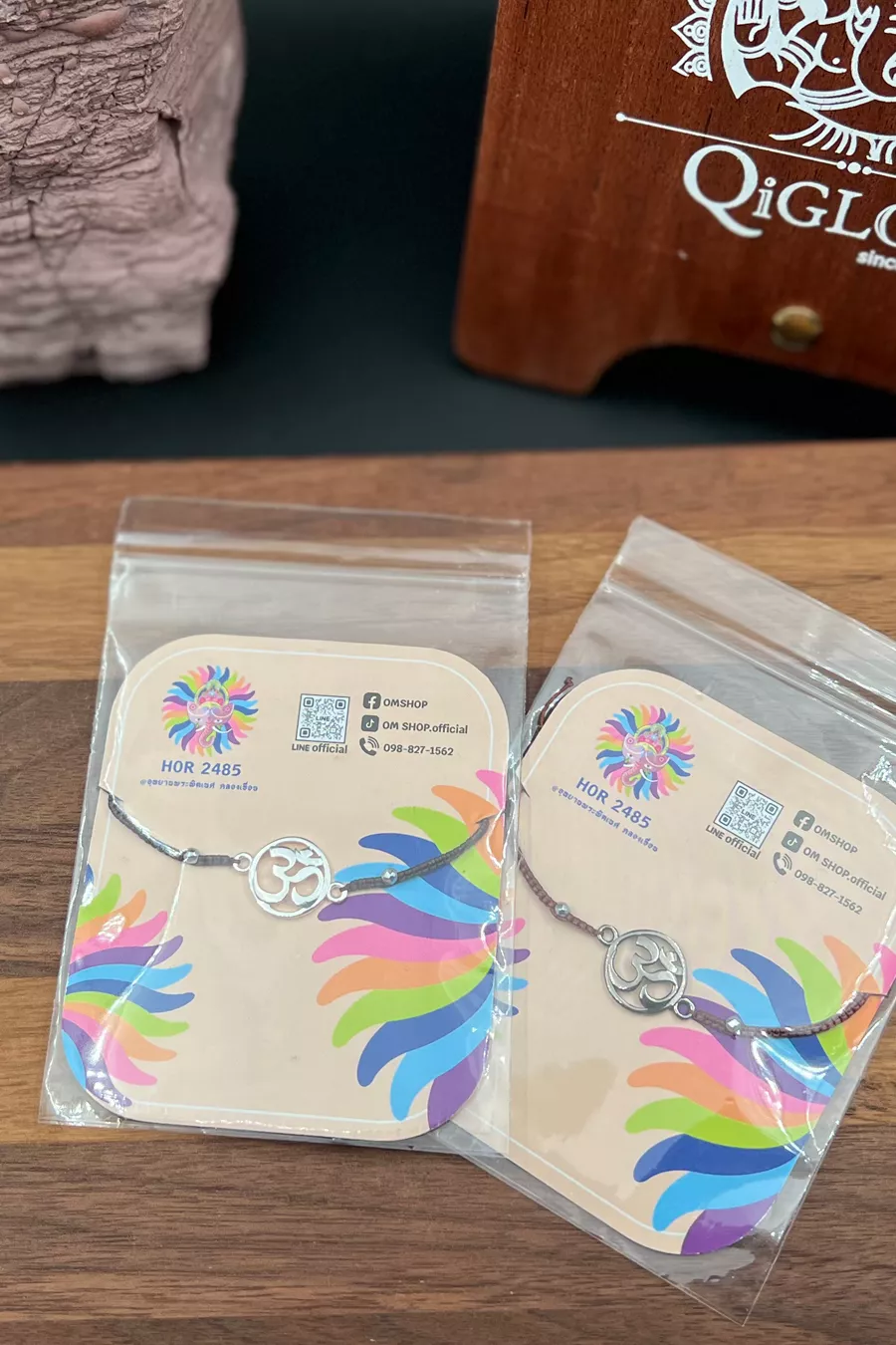 蘇泰寺 Wat Suthat 象神咒語手環｜嗡字 Om 符號