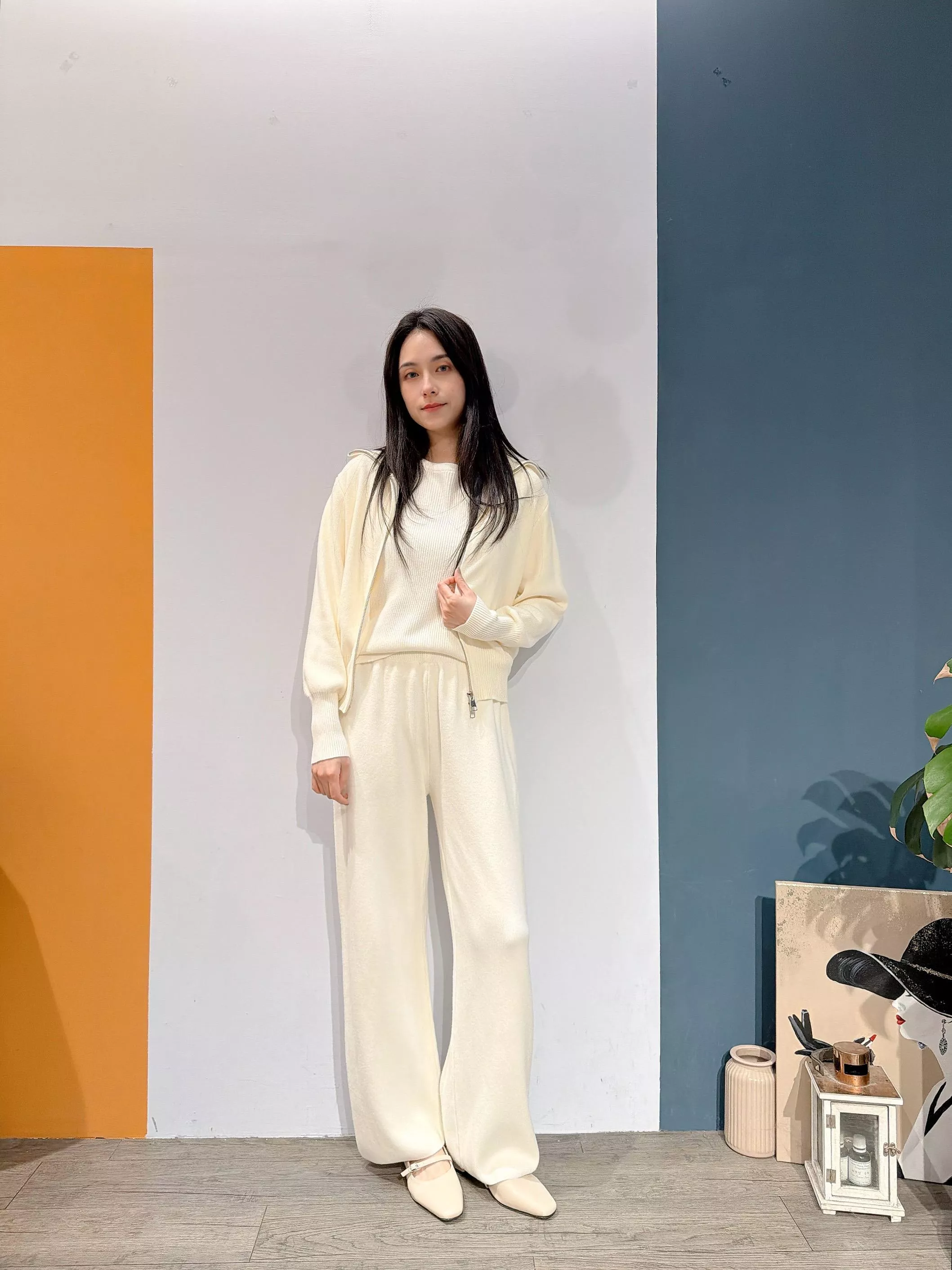 親膚針織三件式Set