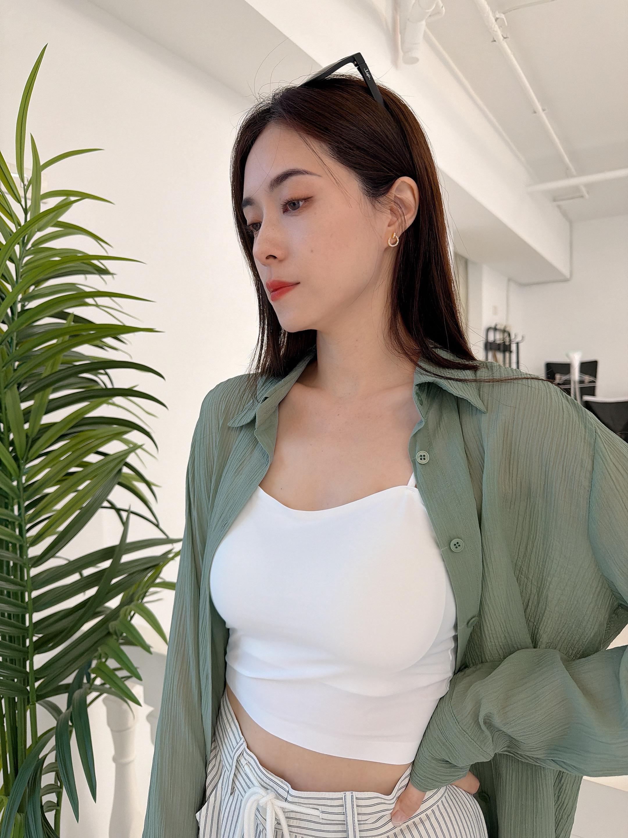 皺摺感合版襯衫