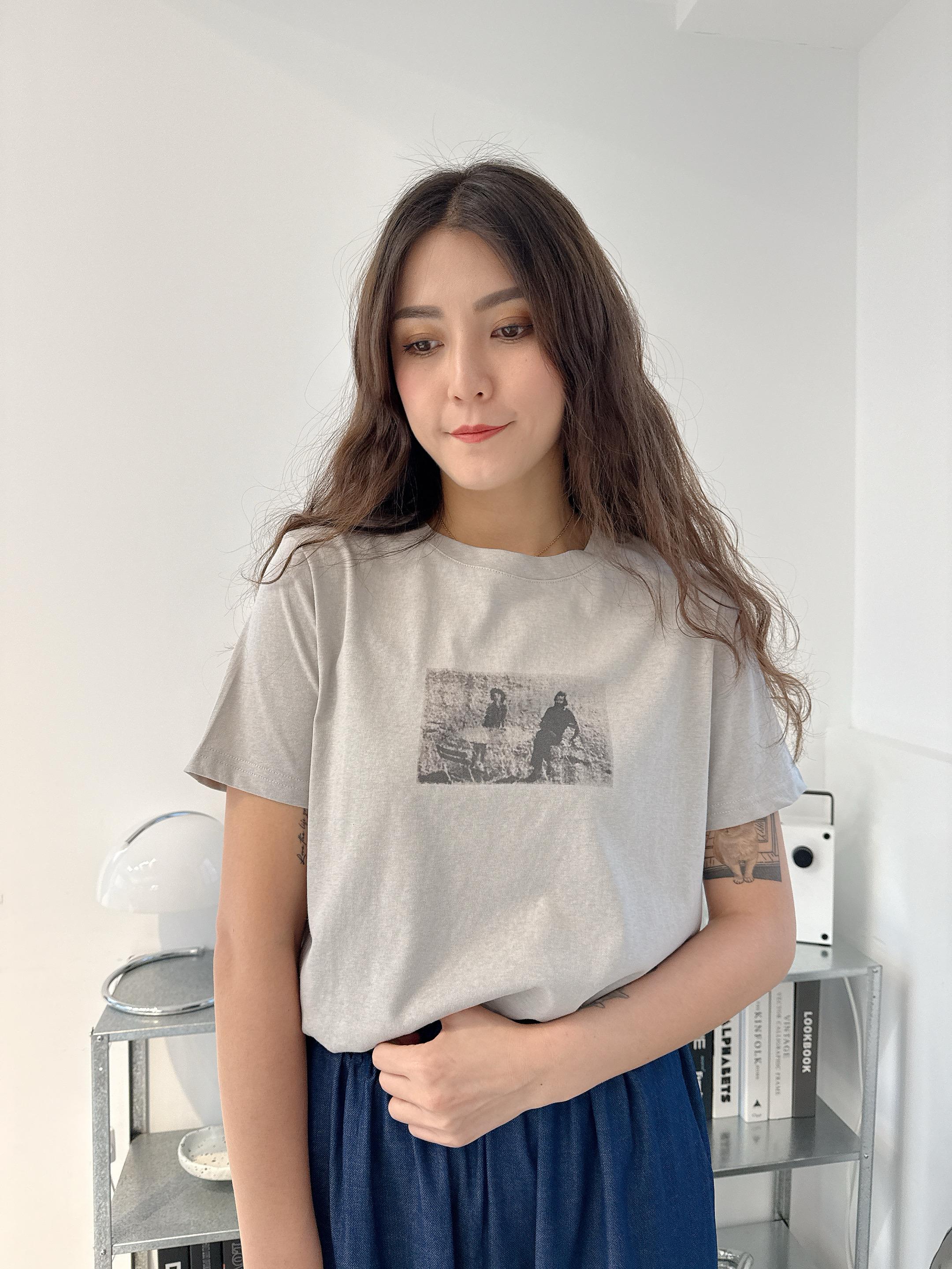 仿舊圖案T