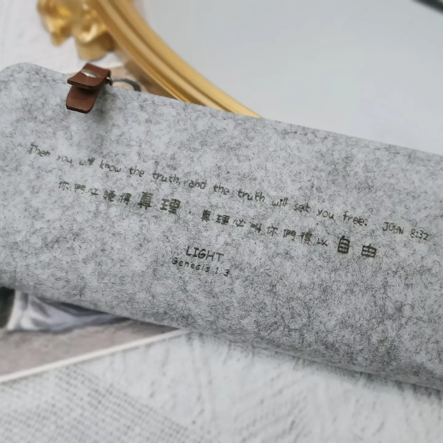 羊毛氈經文筆袋