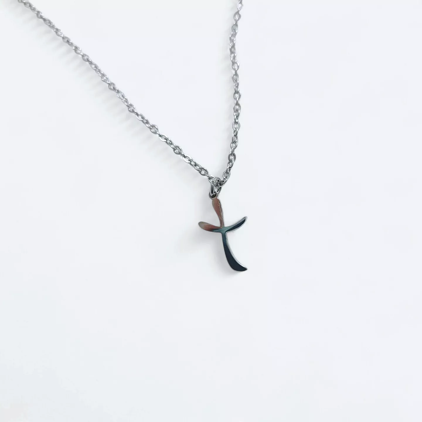 舞動聖靈-鈦鋼十字架項鍊