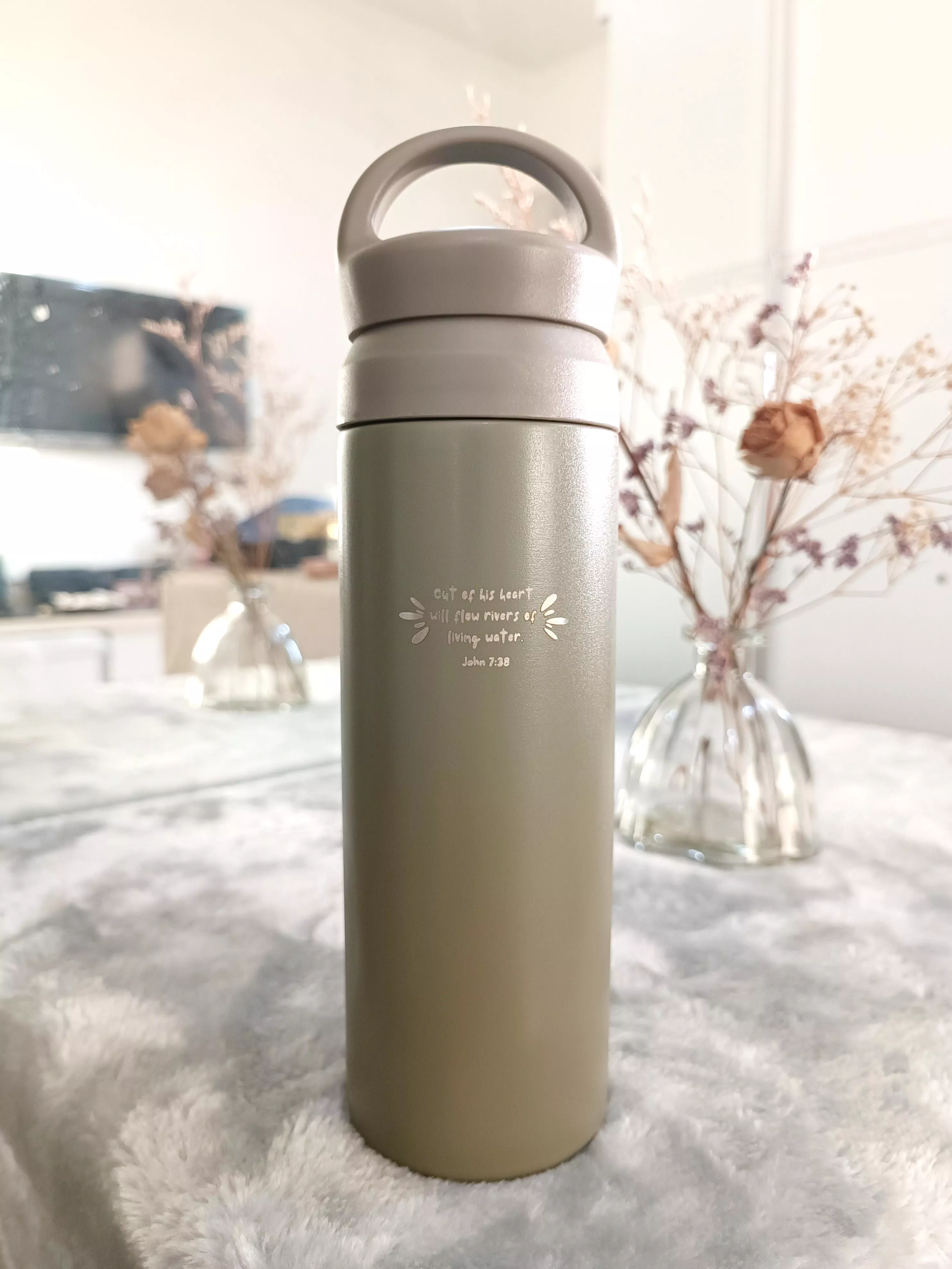 腹中流出活水江河保溫瓶(綠)