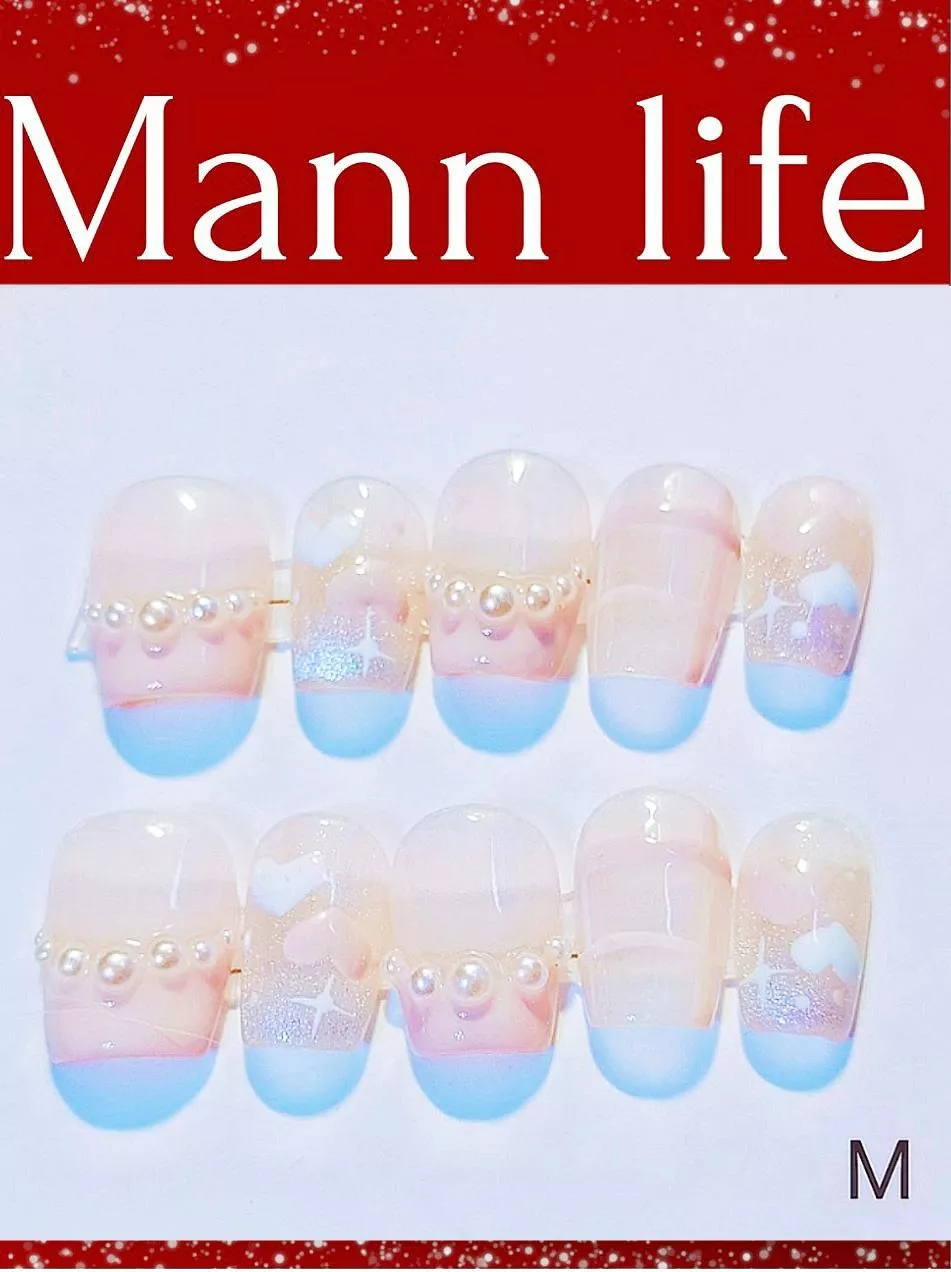 開運美甲-粉紅色