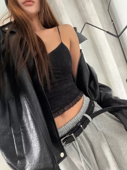 精緻蕾絲細肩Bra top