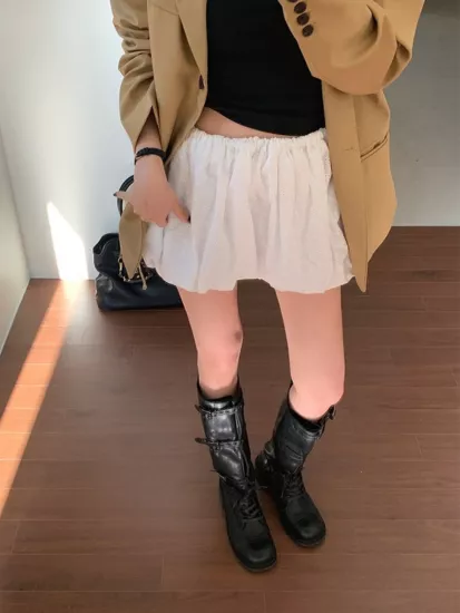 甜美蕾絲氣球短褲