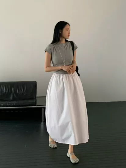 休閒拼接連身洋裝