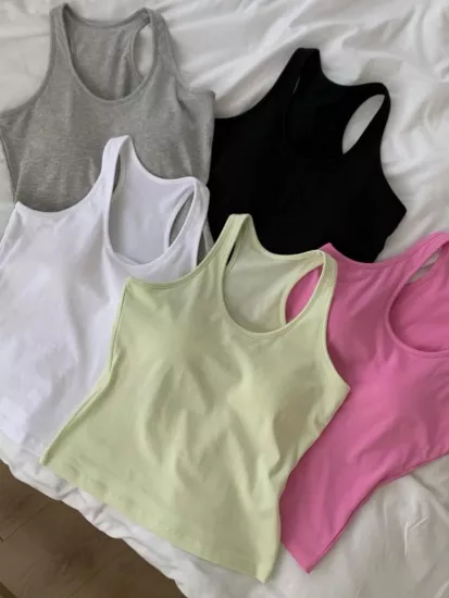 簡約削肩Bra top