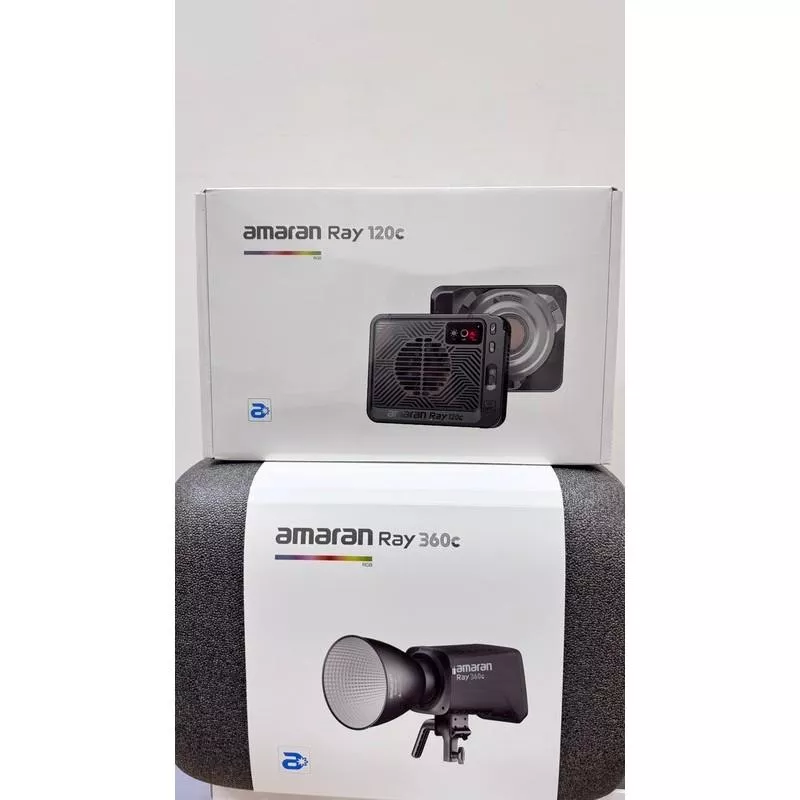 amaran Ray 120c 全彩 RGB 補光燈｜120W 強力輸出 · IP54 防水防塵