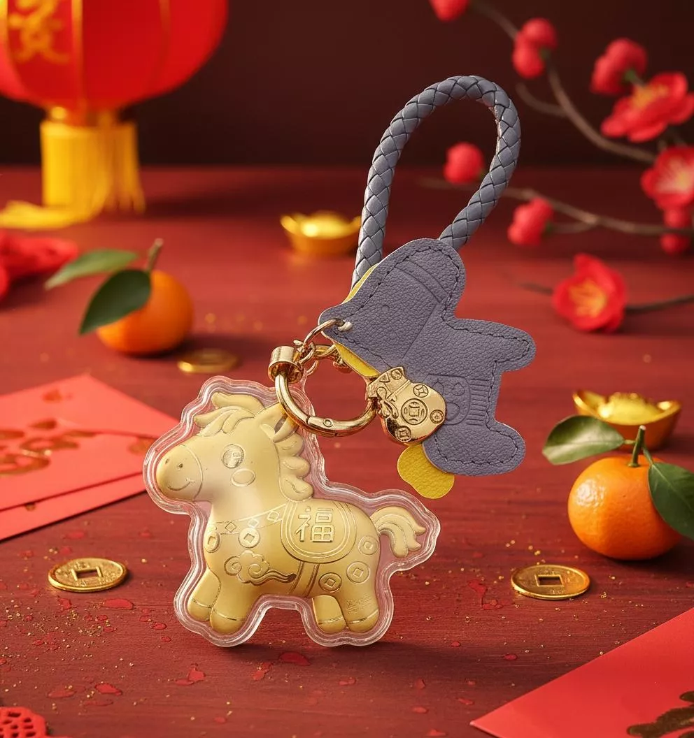 【2026金馬奔騰】馬年限定・立體金箔開運悠遊卡｜嗶出整年好財氣 (附質感編織繩)