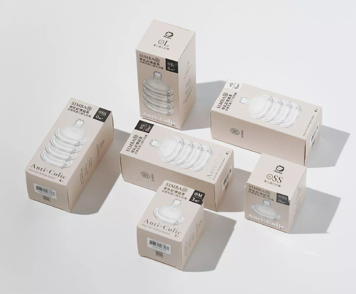 小獅王 超柔防脹氣奶嘴