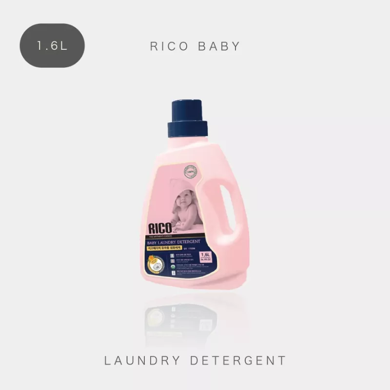 韓國 RICO baby 金盞花有機天然洗衣精罐裝(1.6L) 12罐/箱