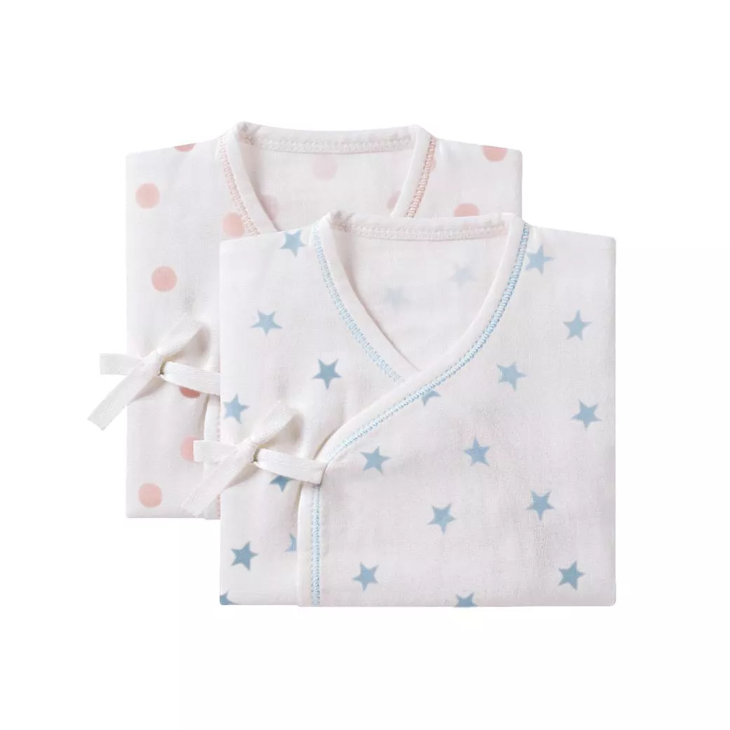 小獅王 極柔感印花紗布反袖肚衣