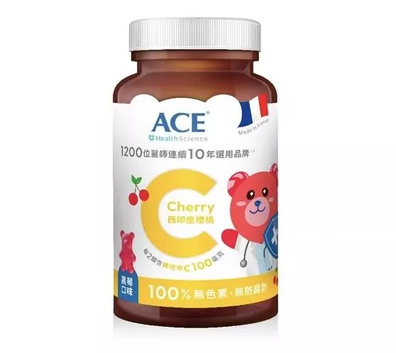 ACE 機能Q-西印度櫻桃C軟糖168G/罐(約60顆)