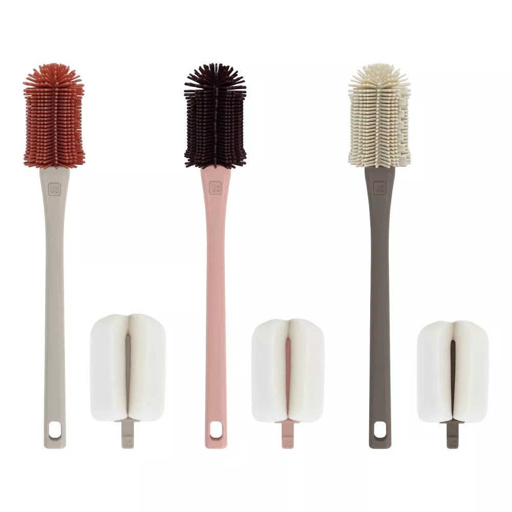 MOTHER-K 極簡奶瓶水杯矽膠海綿刷雙享組