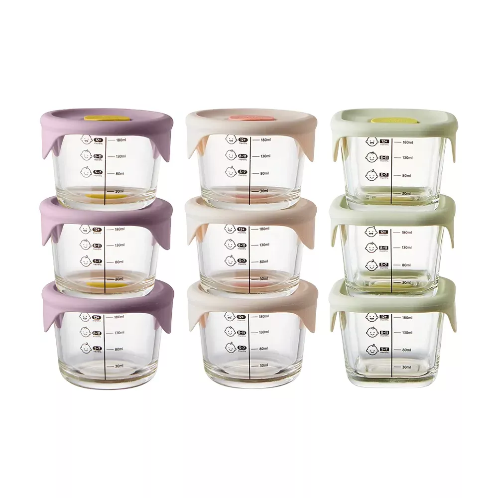 樂扣樂扣 寶寶副食品耐熱玻璃調理盒230ml三入組