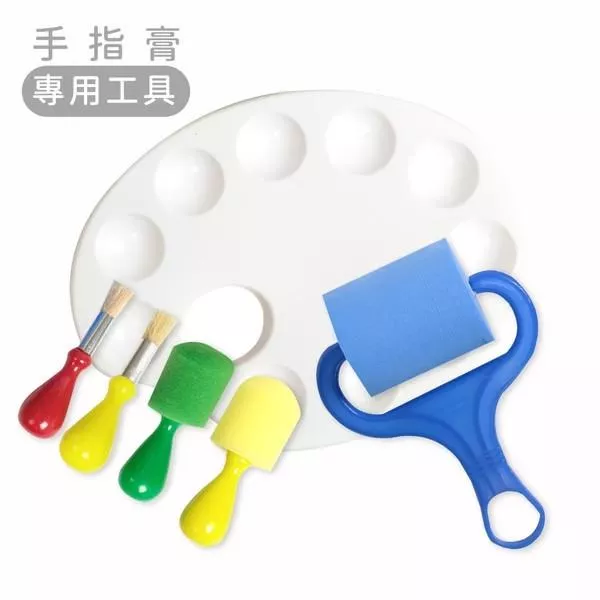 mamayo媽媽友 顏料筆刷工具6件組