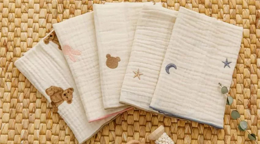 韓國 BUNNY PAPA 三重紗布手帕-2入組