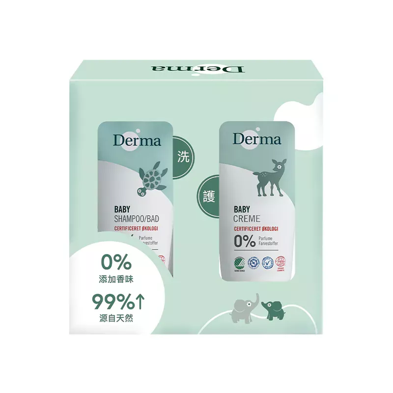 Derma 有機寶寶隨身瓶旅行套組(盒裝)
