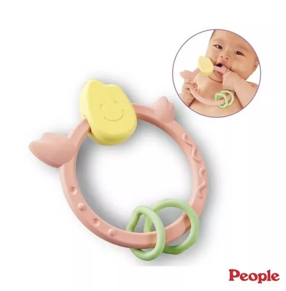 People 彩色米的環狀咬舔玩具(米製品玩具系列)
