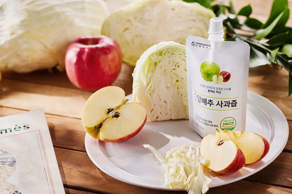 韓國YEONDOOFARM 高麗菜蘋果汁100ml