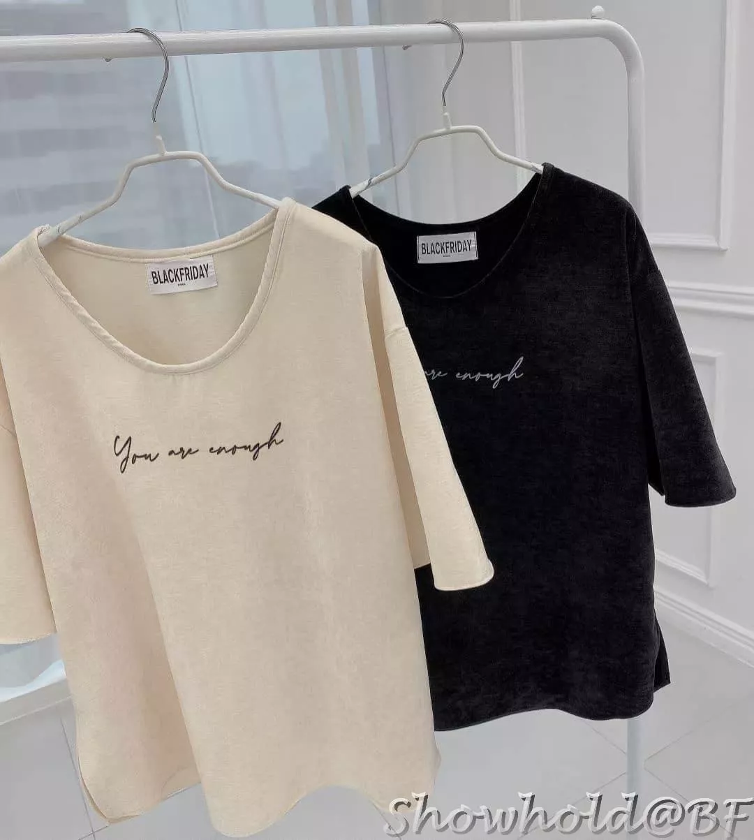 【DayByDay】現貨♡正韓 BLACKFRIDAY黑五家棉絨短袖 韓國東大門選品服飾新款