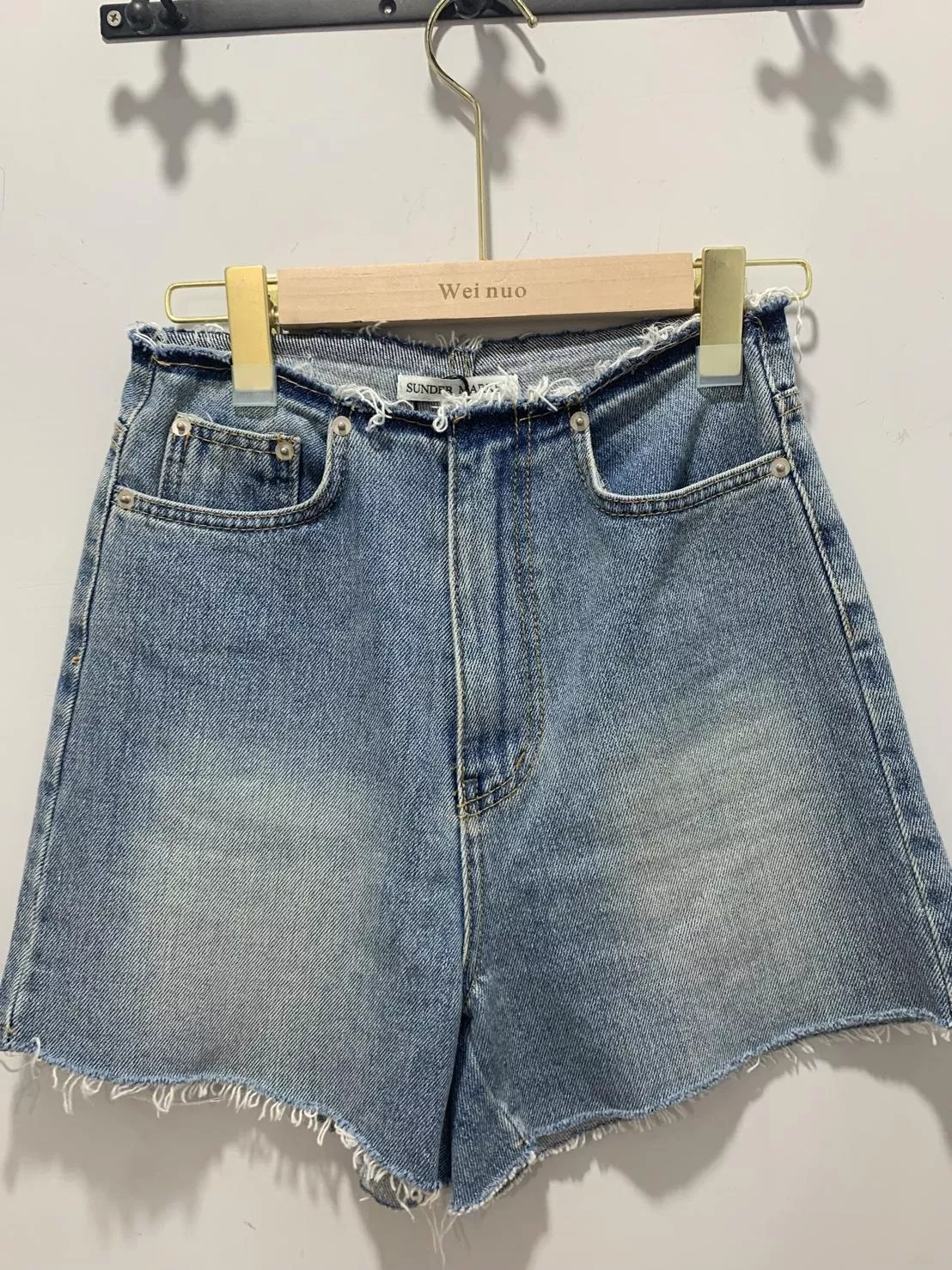 【DayByDay】現貨♡正韓 SUNDER無腰頭牛仔短褲 韓國東大門選品服飾新款