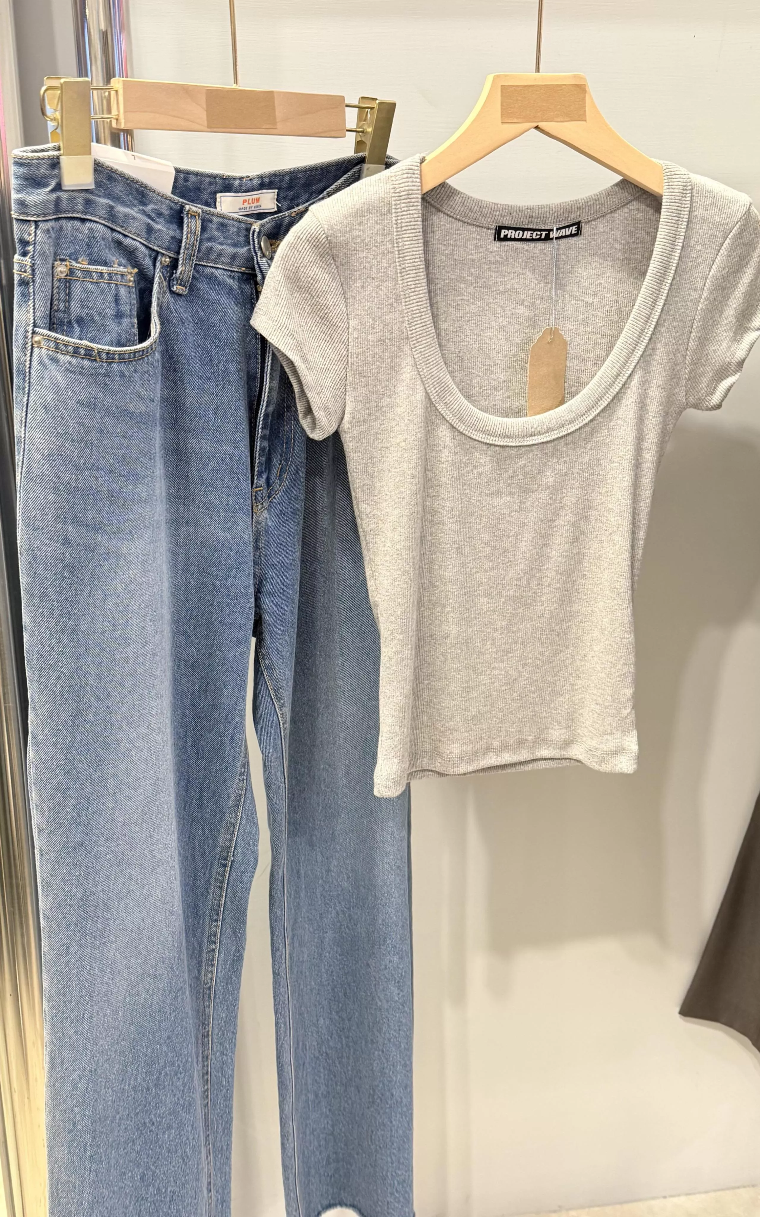 【DayByDay】現貨♡正韓PLUM基本款牛仔長褲  韓國東大門選品服飾新款