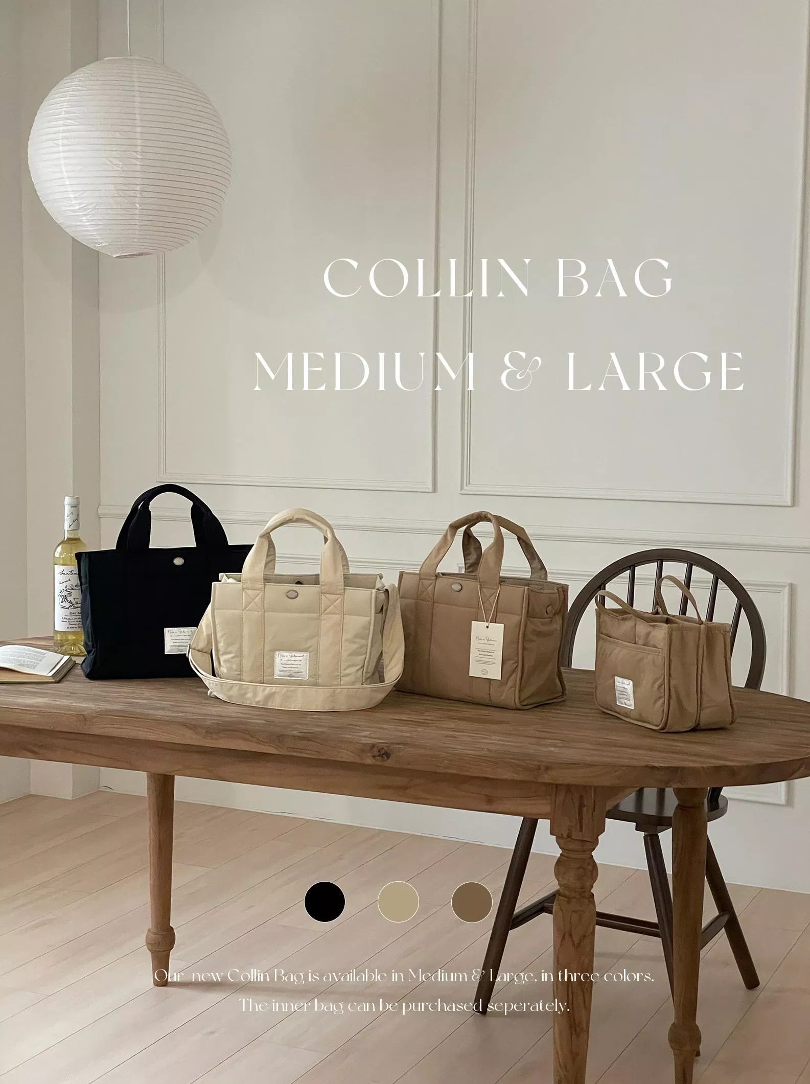 【The ally】COLIN LARGE/MIDIUM/inner bag 手提包 肩背包