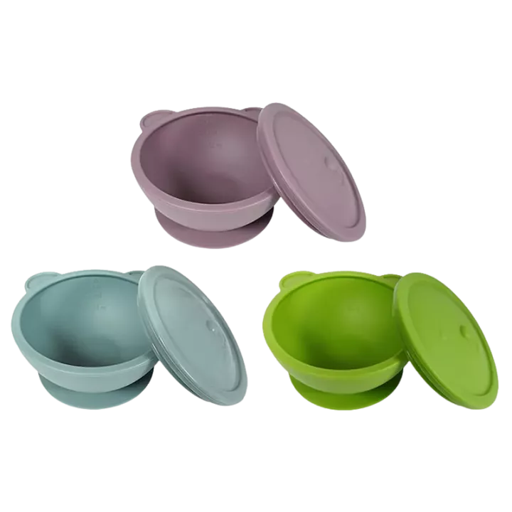 【BeBeLock】鉑金矽膠吸盤碗(含蓋)200ml